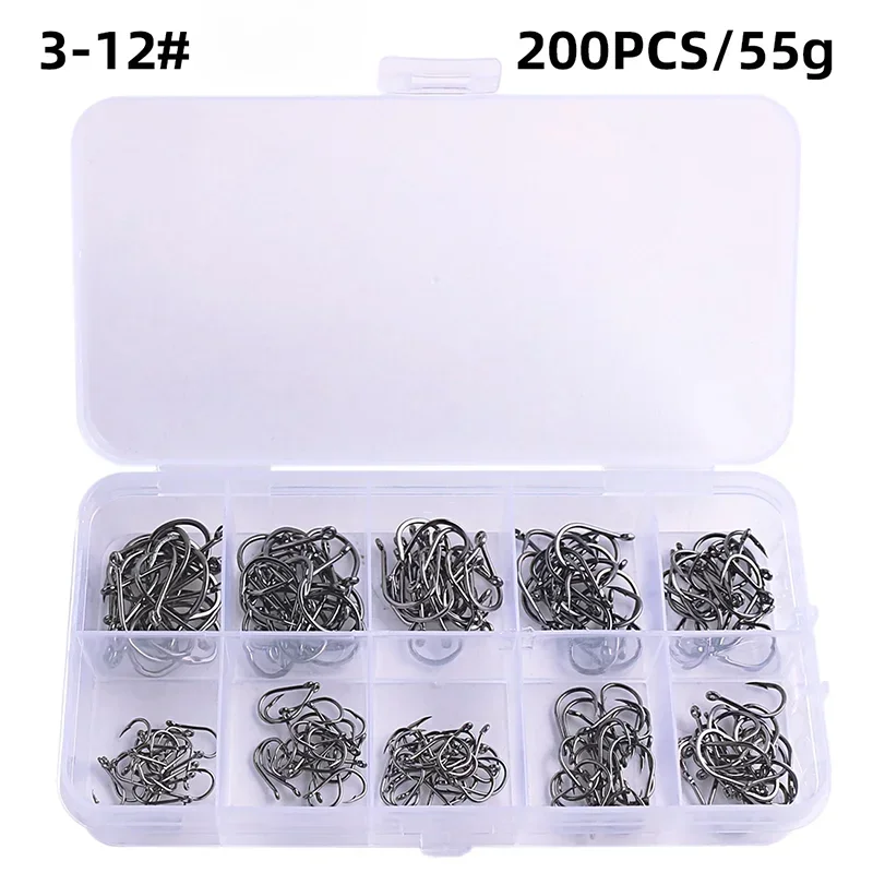Fishing Hooks -  Carbon Steel - Strong Sharp