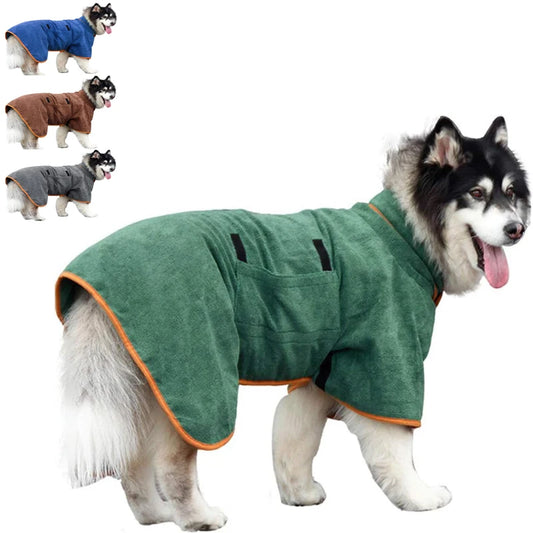 Gorgeous Dog Bathrobe.!!Towel Drying, Adjustable & perfect for all sizes.