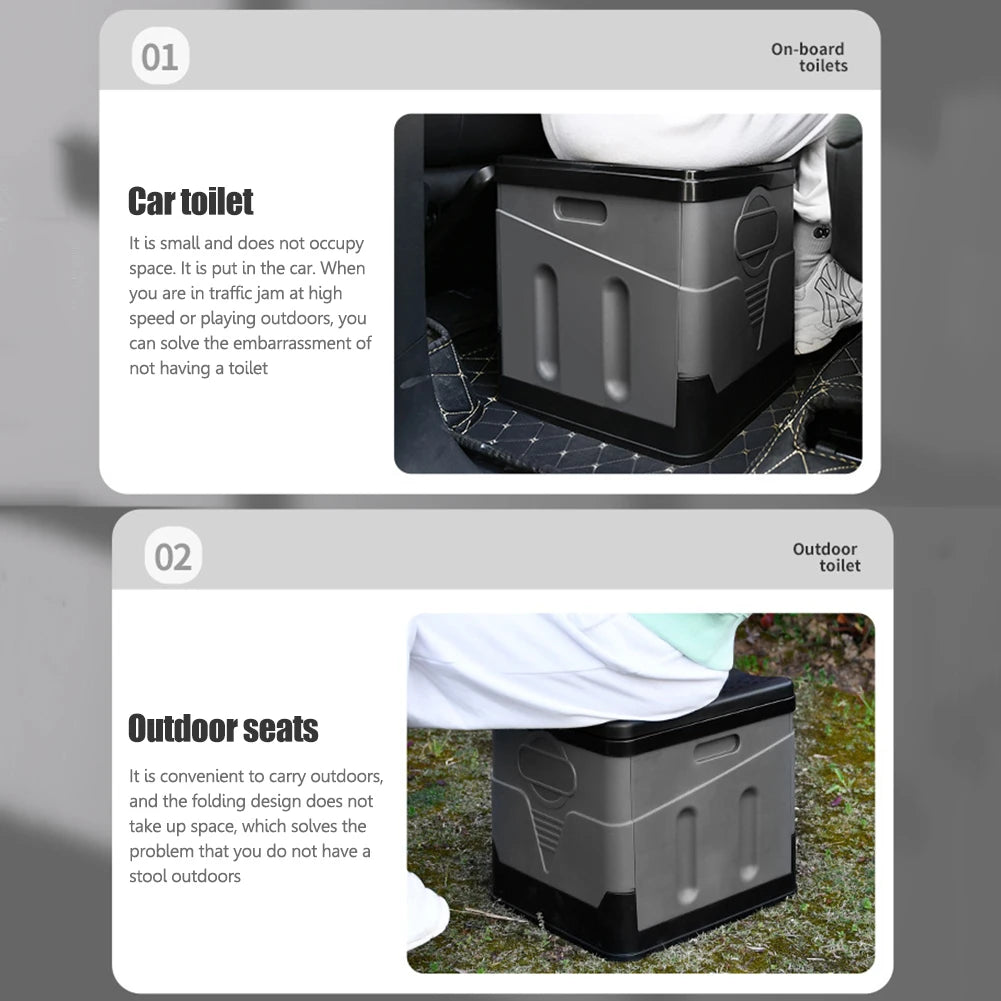 Portable Camping Toilet & Degradable Garbage Bags