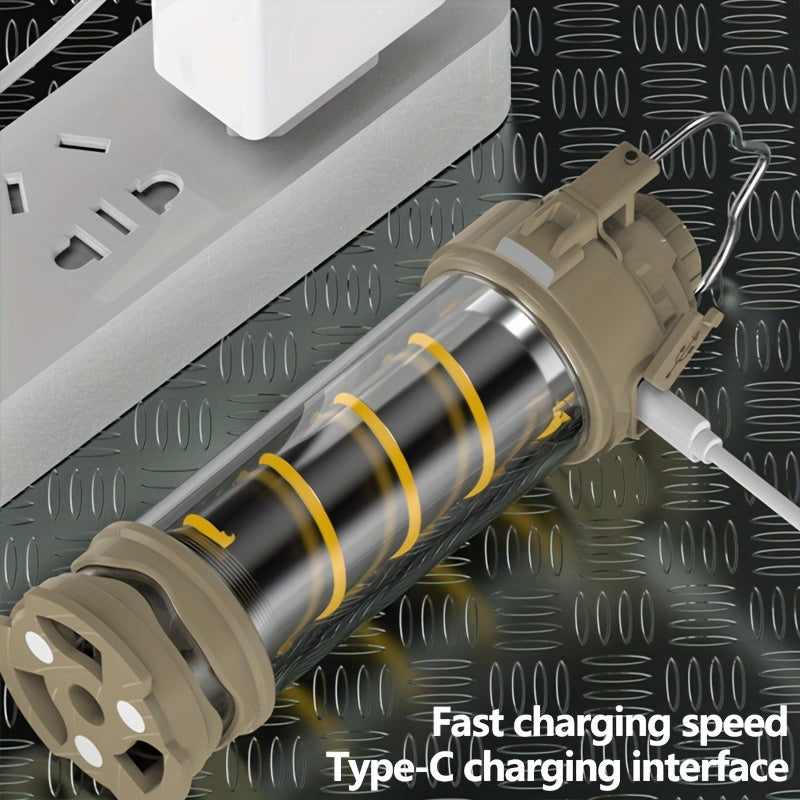 Durable LED Camping Lantern with Touch Sensor - Rechargeable