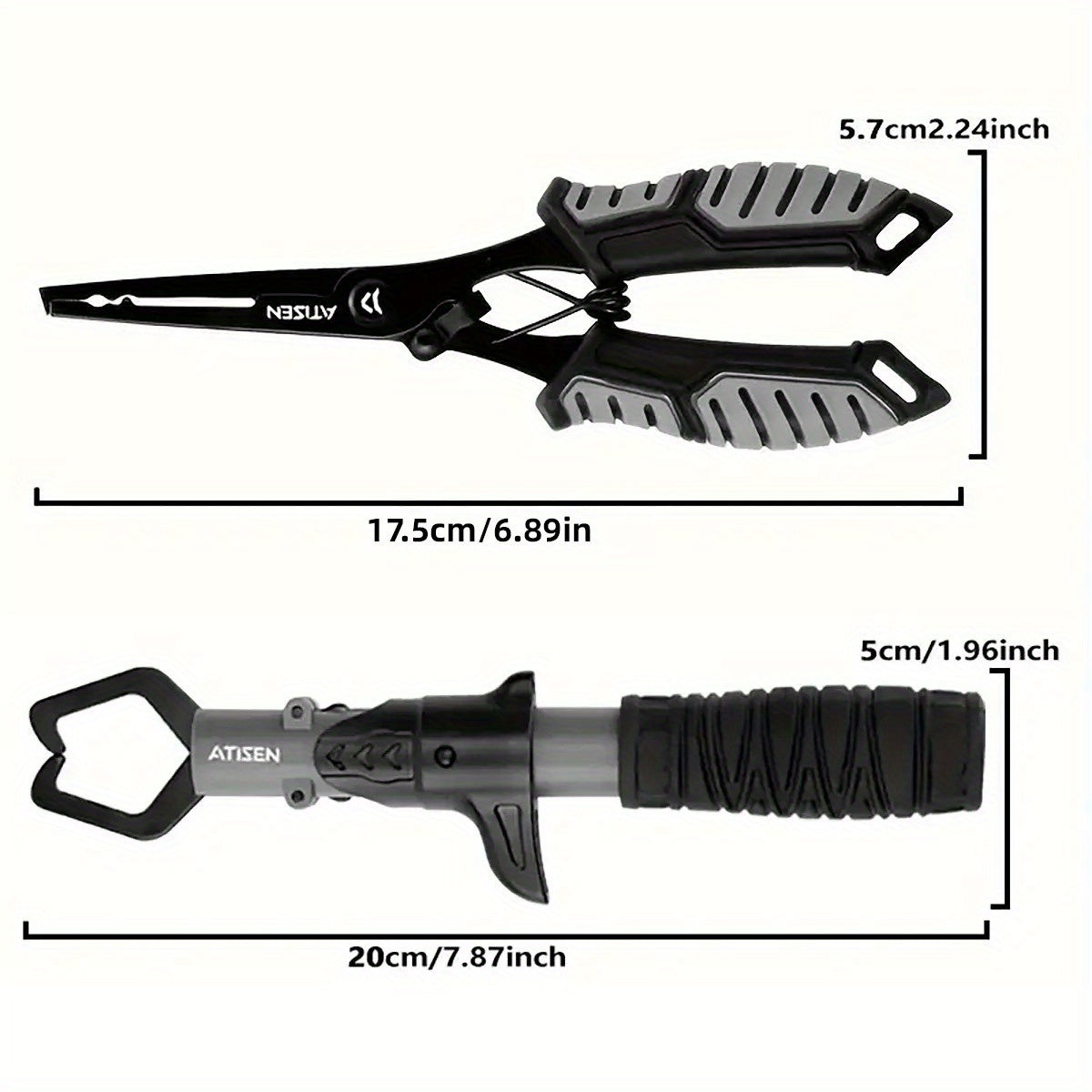 2pcs Durable Stainless Steel Fishing Pliers - Essential Tool for Easy Fish Control and Outdoor Fishing