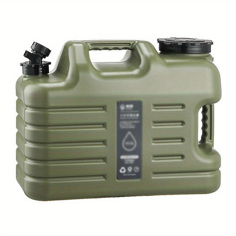 Portable Outdoor Camping Water Storage Container with Faucet - Durable PE