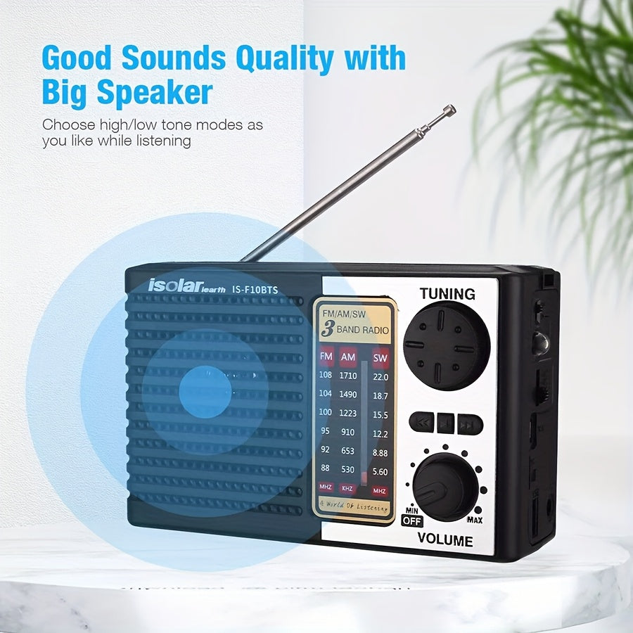 Portable Solar Radio | Digital Speaker MP3 Player | | Flashlight, Emergency Radio