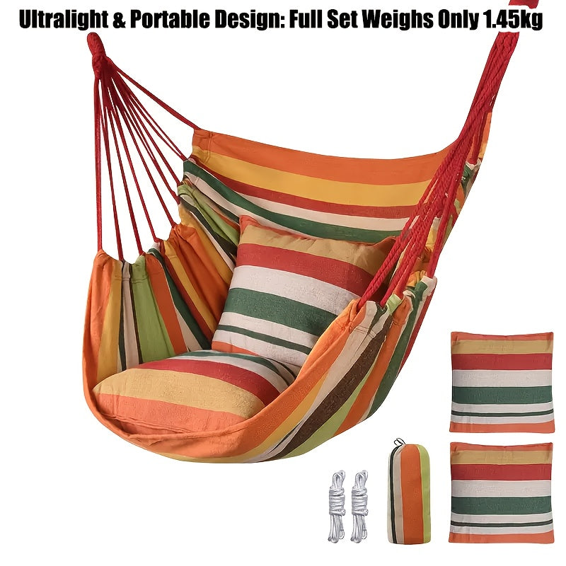 Hammock Hanging Chair With Double Pillows Included, Capable Of Bearing 200kg!!!