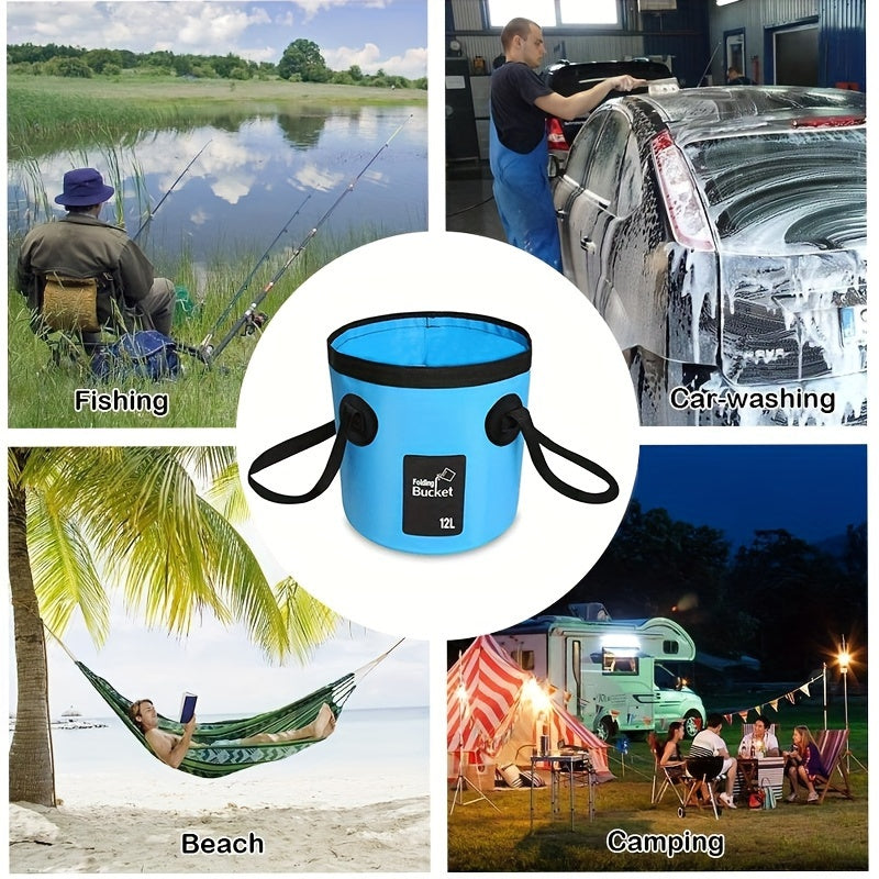 Portable Foldable Water Bucket - Perfect for fishing & Camping!!