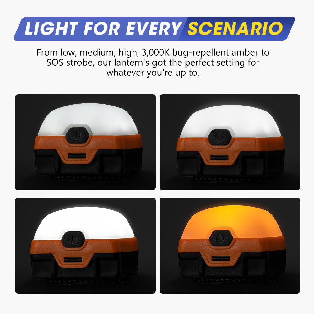 4pcs Portable Camping Lantern - Compact Outdoor Camping light