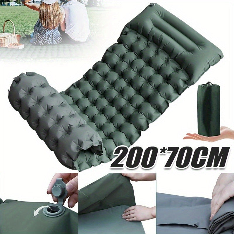 Camping Sleeping Pad with Foot Pump - Extra Wide and Thick