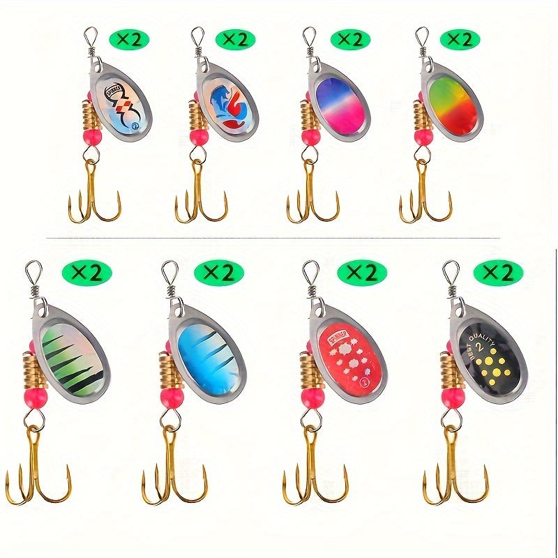 16pcs Rotating CELTA SPINNERS!