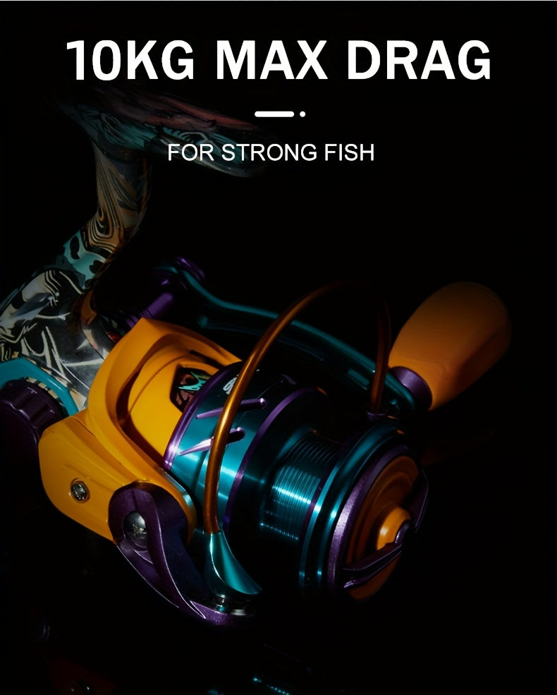 a High-Performance Spinning Reel Featuring a 5.2:1 Gear Ratio And a Maximum Drag of 8KG