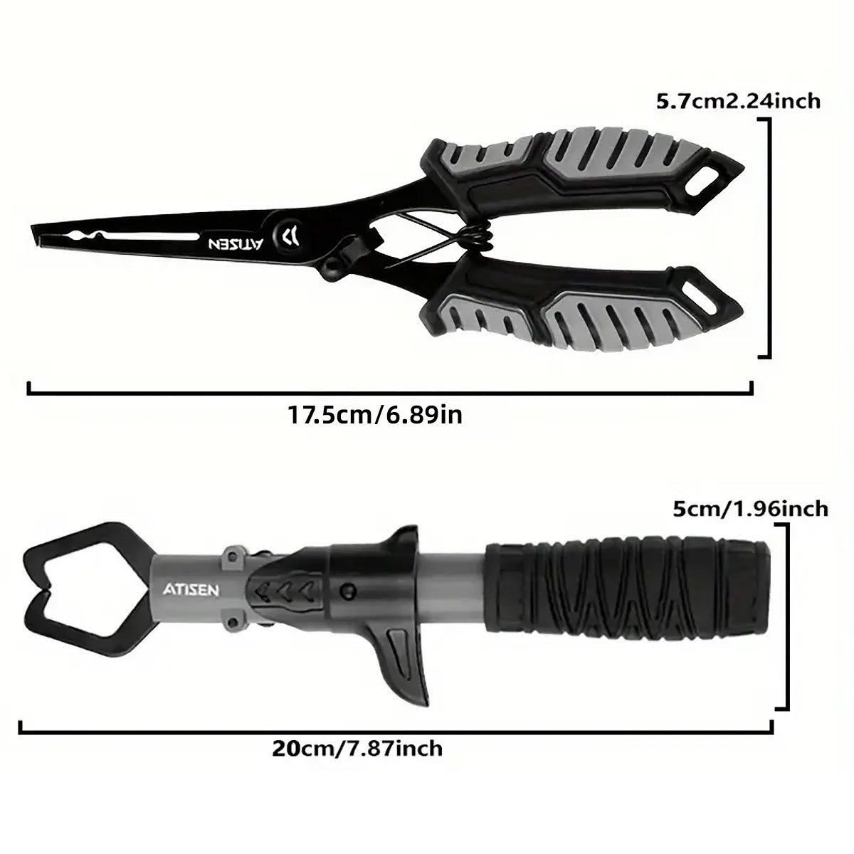 2pcs Durable Stainless Steel Fishing Pliers - Essential Tool for Easy Fish Control and Outdoor Fishing