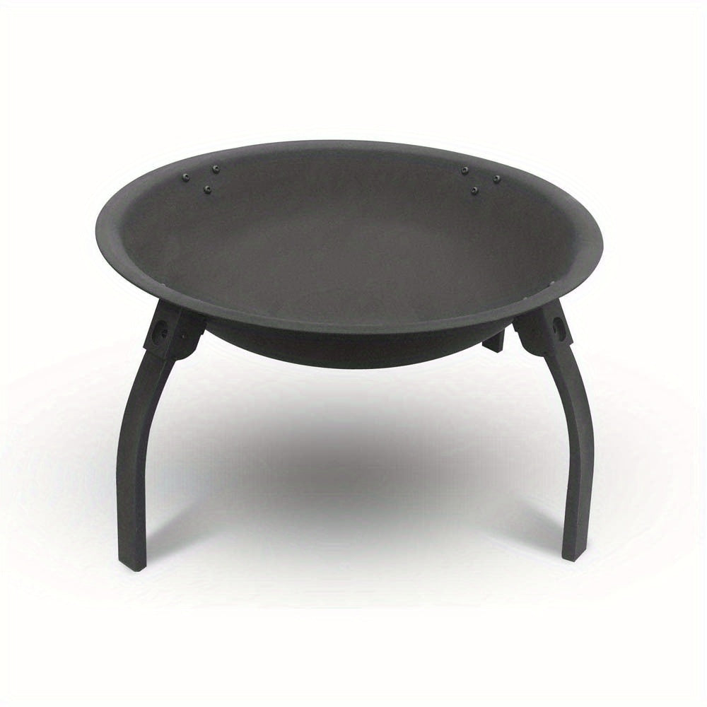 55cm Portable Charcoal BBQ Grill Fire Pit – Foldable, Heat-Resistant, Rustproof
