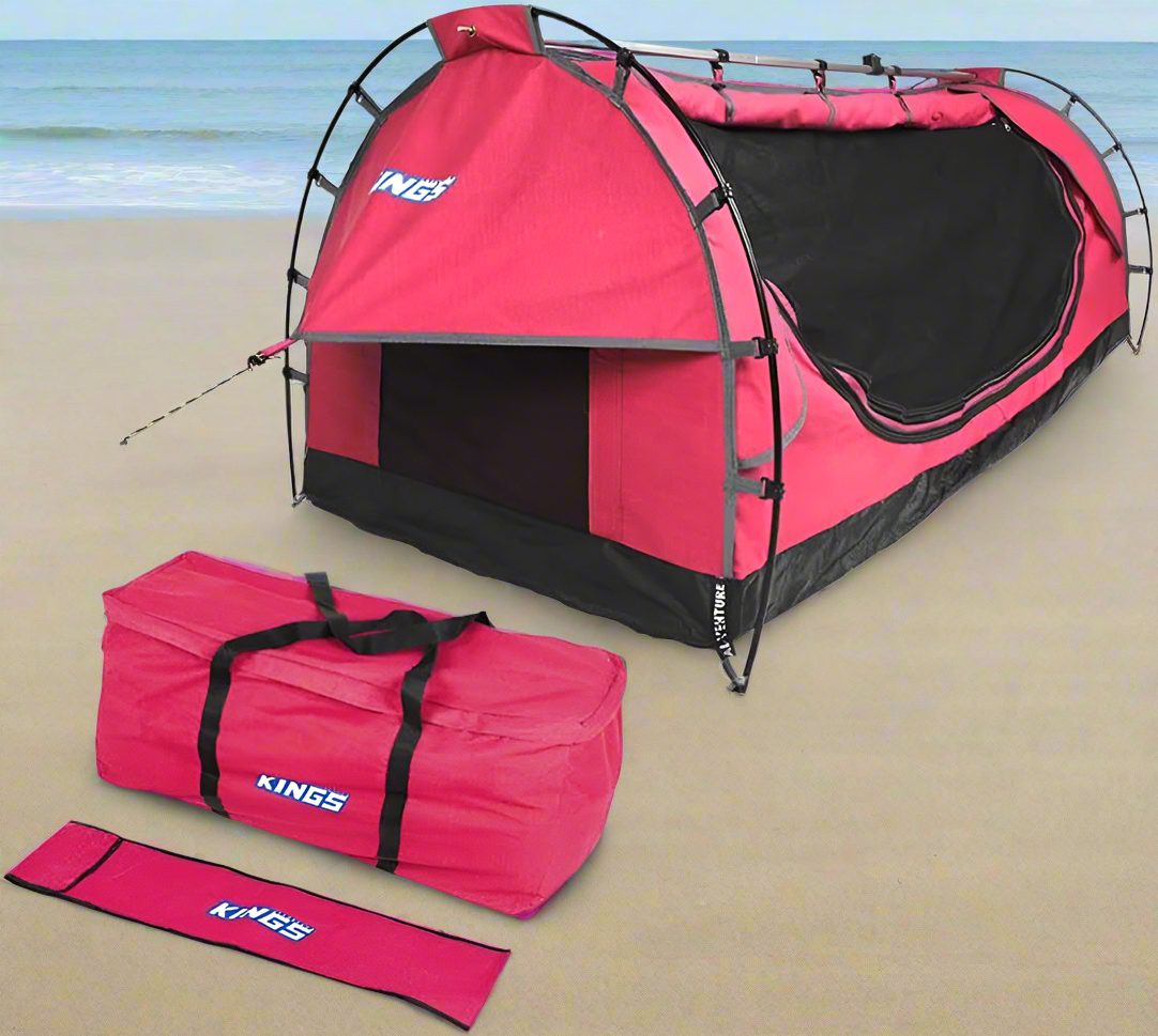 Kings Pink Deluxe Single Swag with Canvas Bag