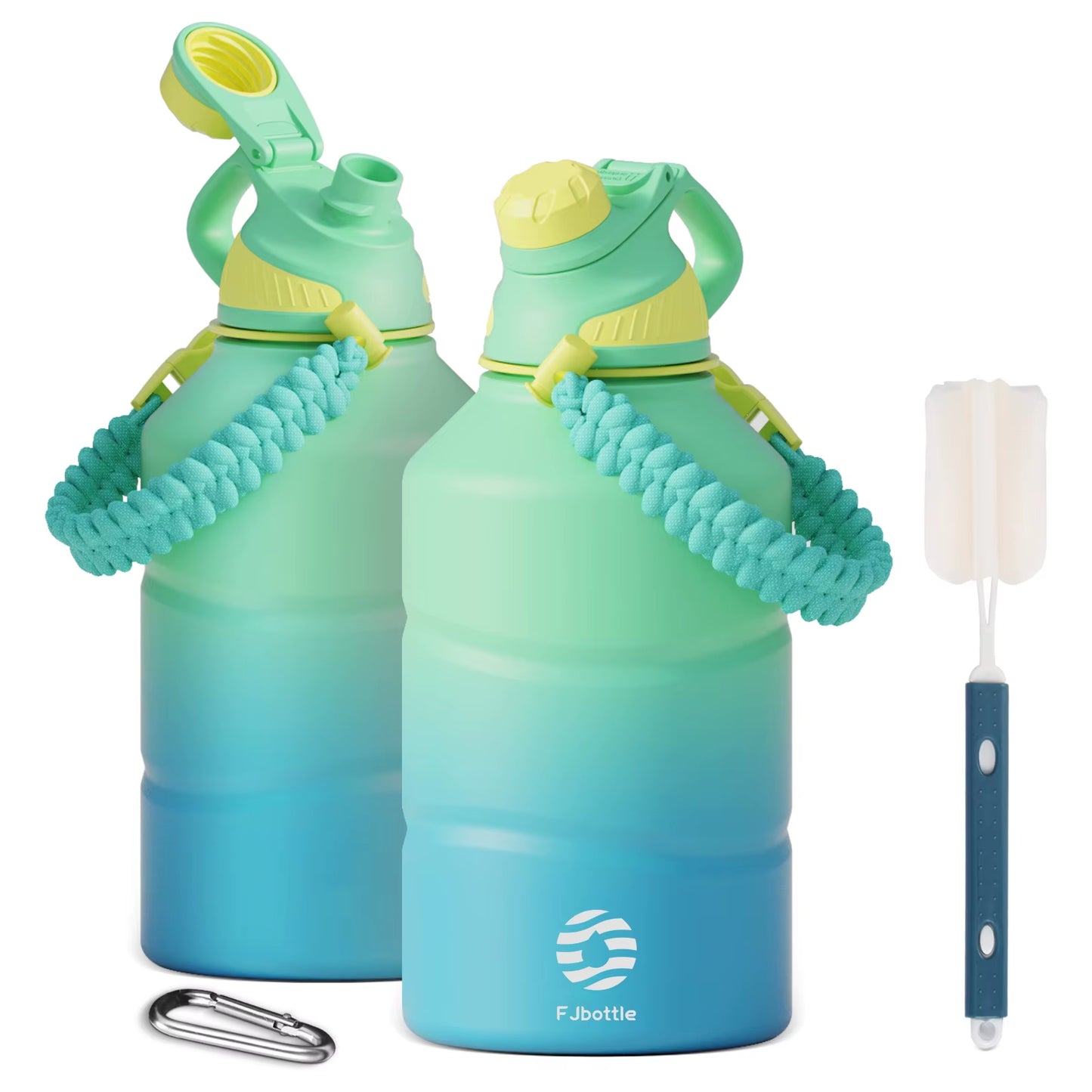 Thermos Bottle 1.9L Large Capacity Stainless Steel Thermal Water Bottle Cold and Hot Vacuum Flask with Rope Gym