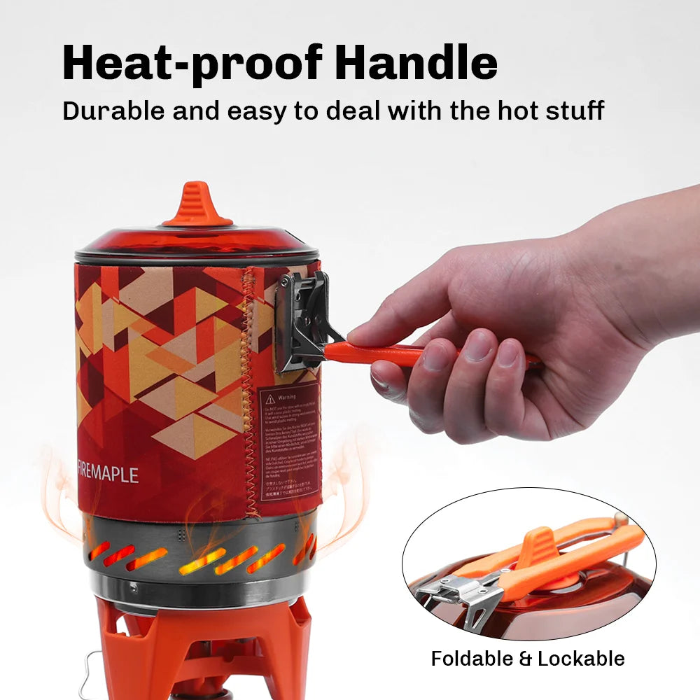 Fire Maple X2 Outdoor Gas Stove Burner Tourist Portable Cooking System with Heat Exchanger Pot FMS-X2 Camping Hiking Gas Cooker