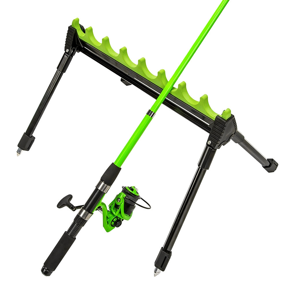Heavy-Duty Adjustable 8-Hole Fishing Rod Holder