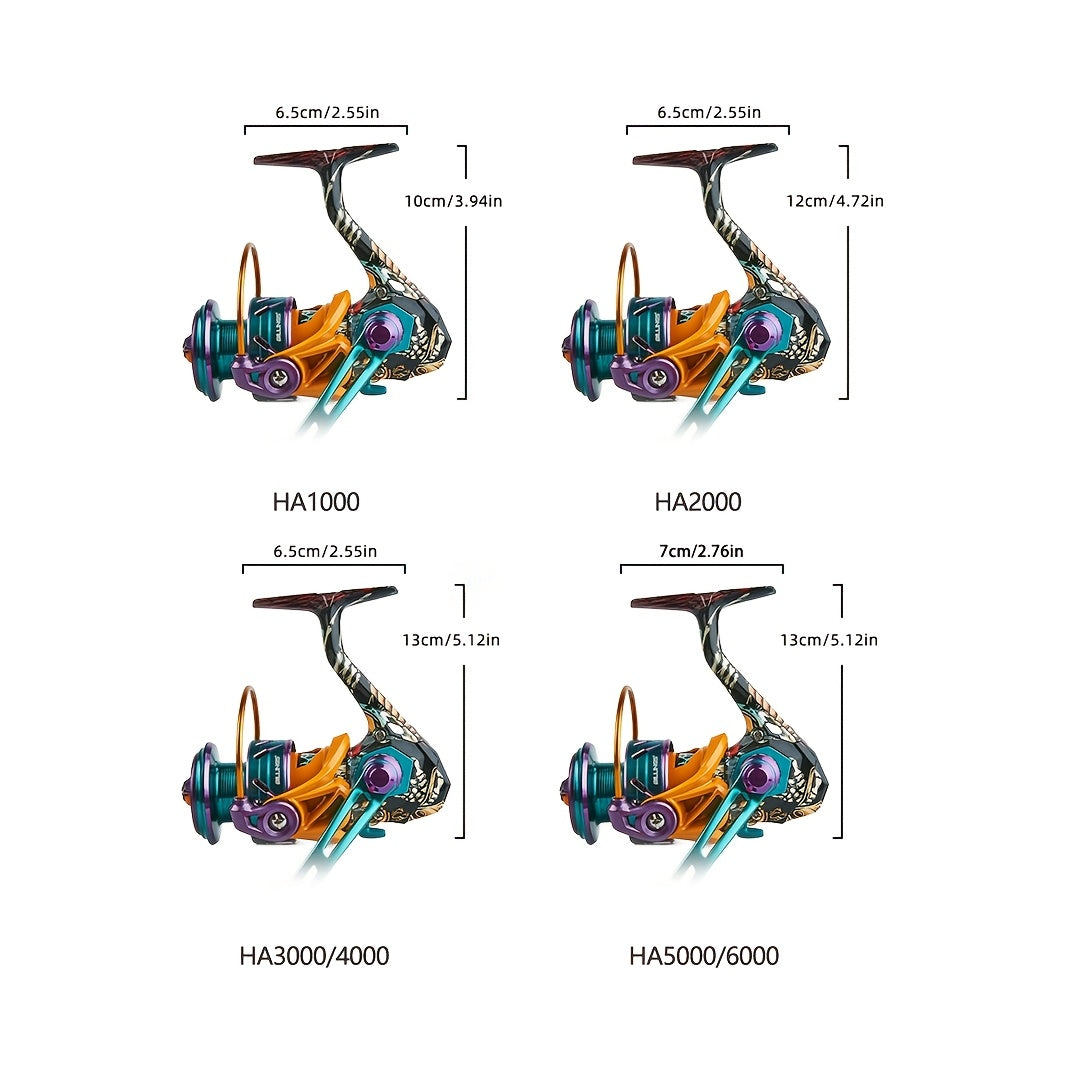 a High-Performance Spinning Reel Featuring a 5.2:1 Gear Ratio And a Maximum Drag of 8KG