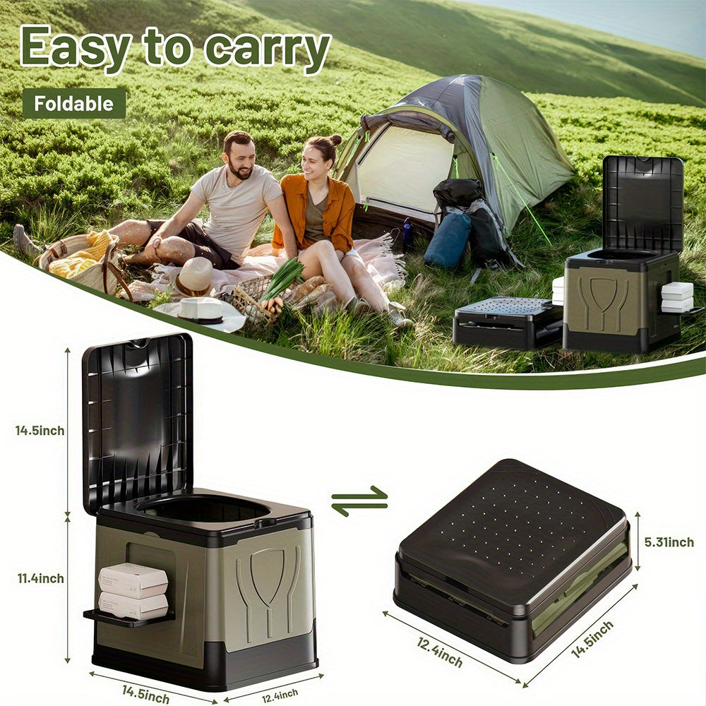 30L Foldable Portable Toilet, Compact & Portable