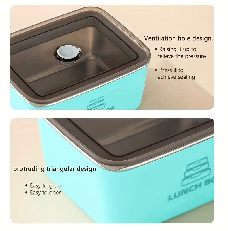 304 Stainless Steel Storage Containers with Clip-On Lids