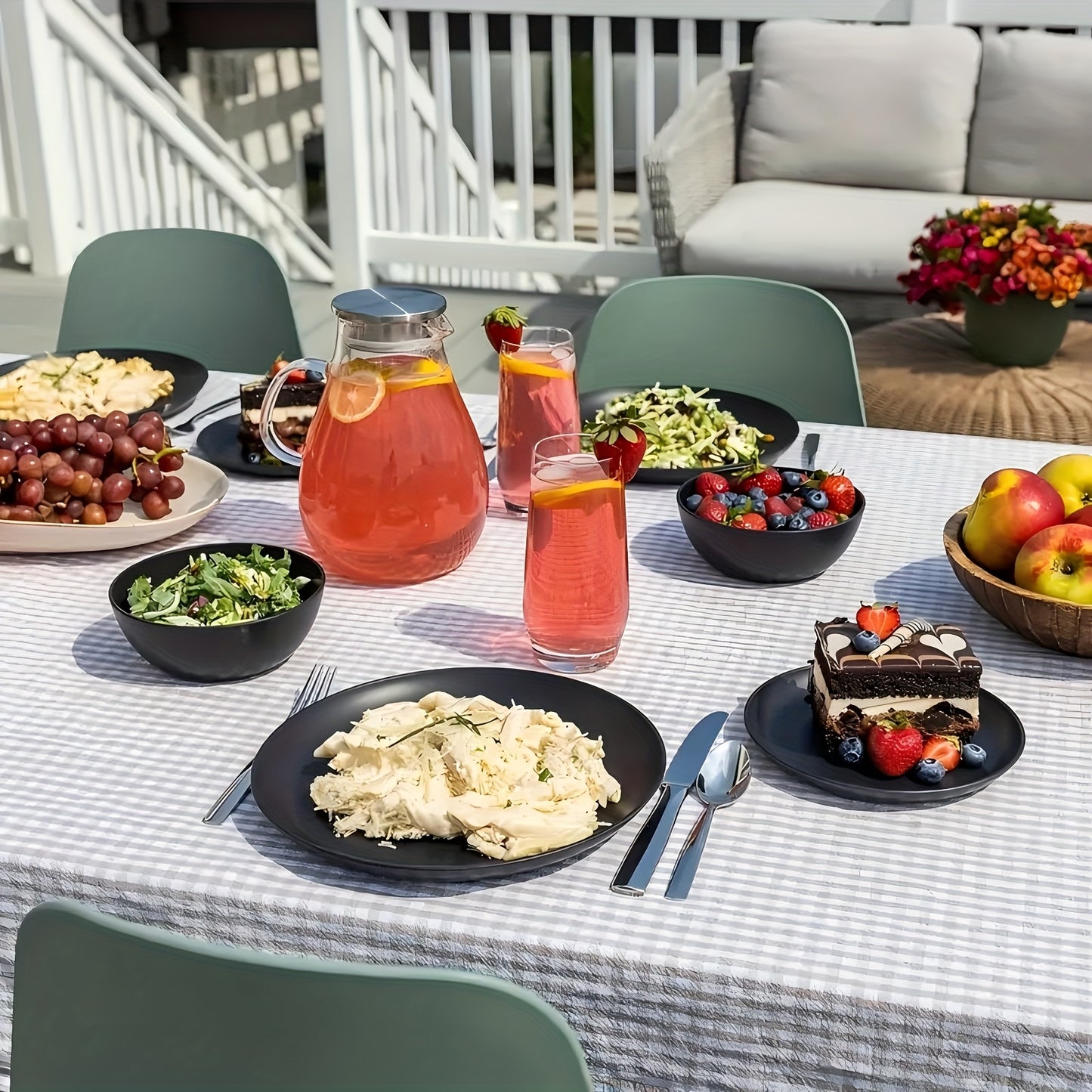 16pcs Wheat Straw Dinnerware Set - Unbreakable!!