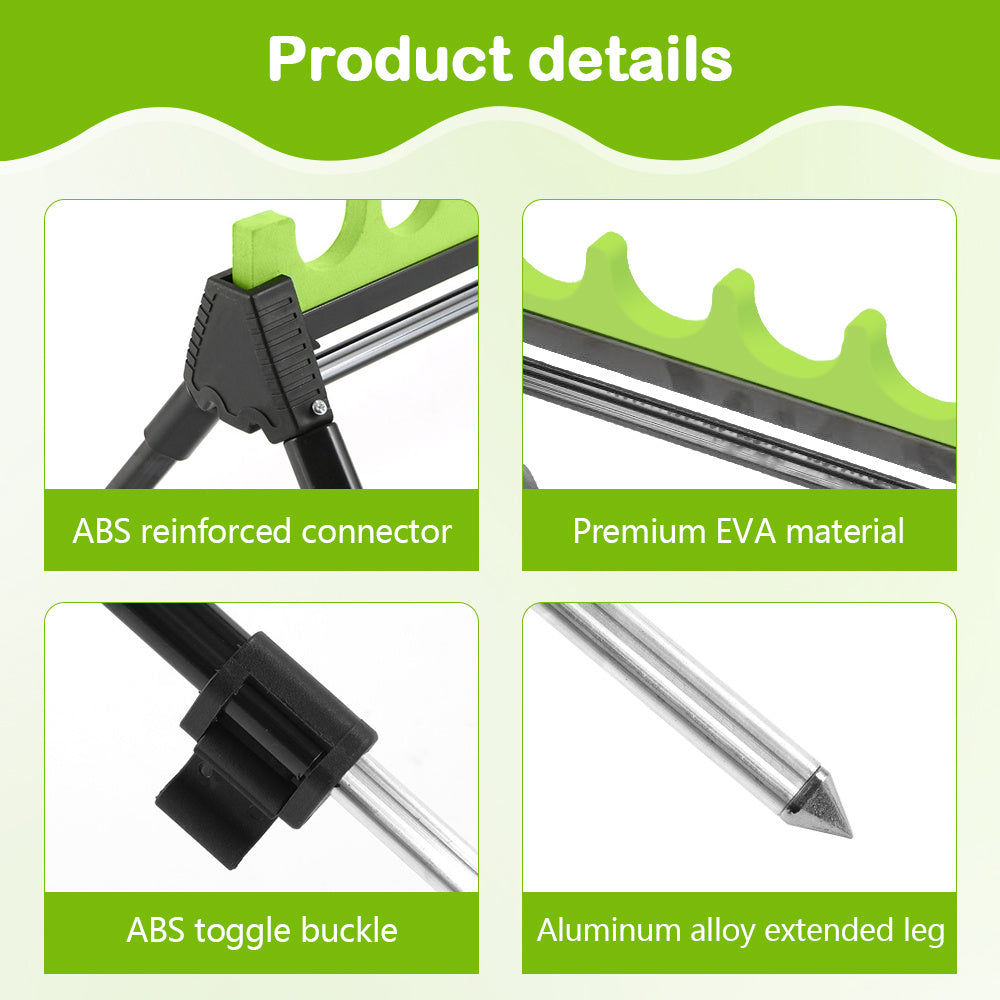 Heavy-Duty Adjustable 8-Hole Fishing Rod Holder