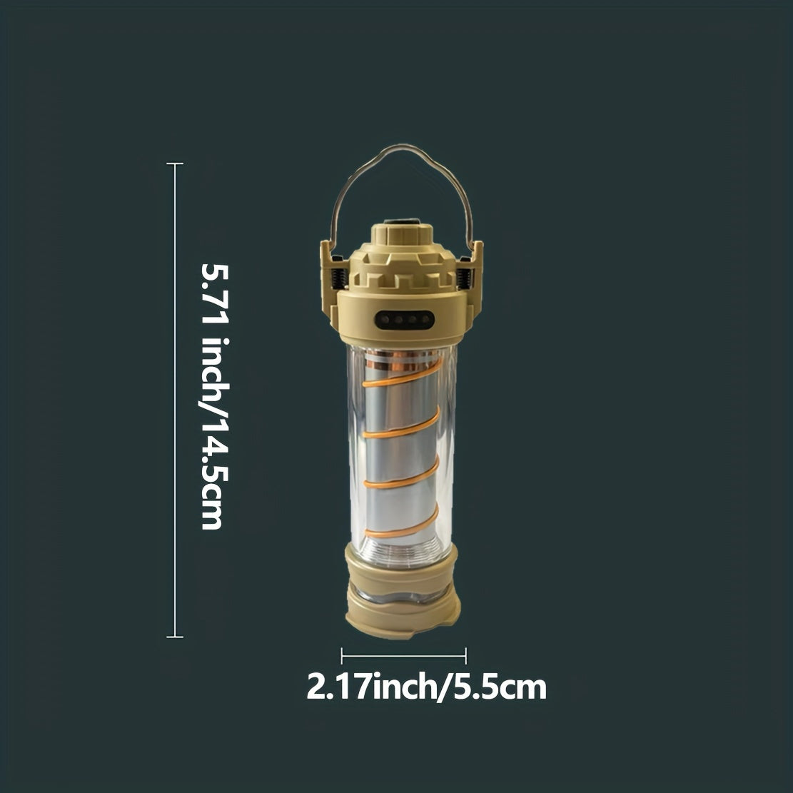 Durable LED Camping Lantern with Touch Sensor - Rechargeable