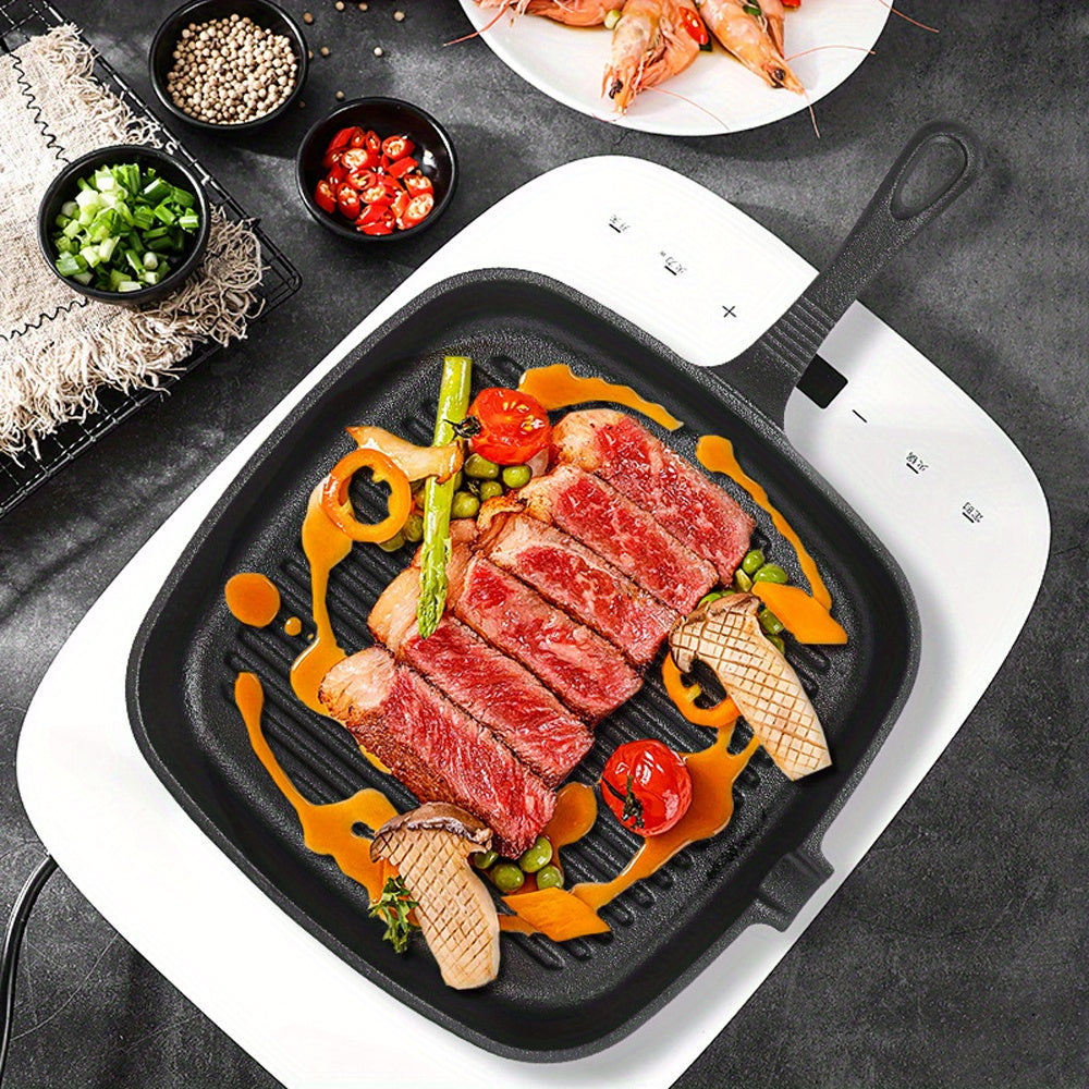 4pcs Kitchen Saute Fry Pan - Pre-Seasoned Cast Iron Skillet Set