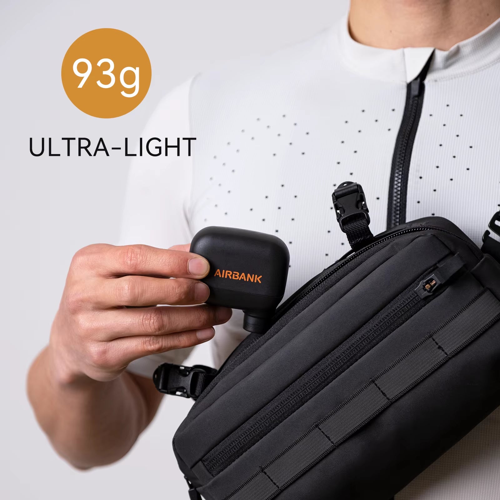 AIRBANK Pocket SE Mini Portable Electric Pump for Bicycle Cordless Tire Presta Schrader Valve Bike Accessories Fast Charging