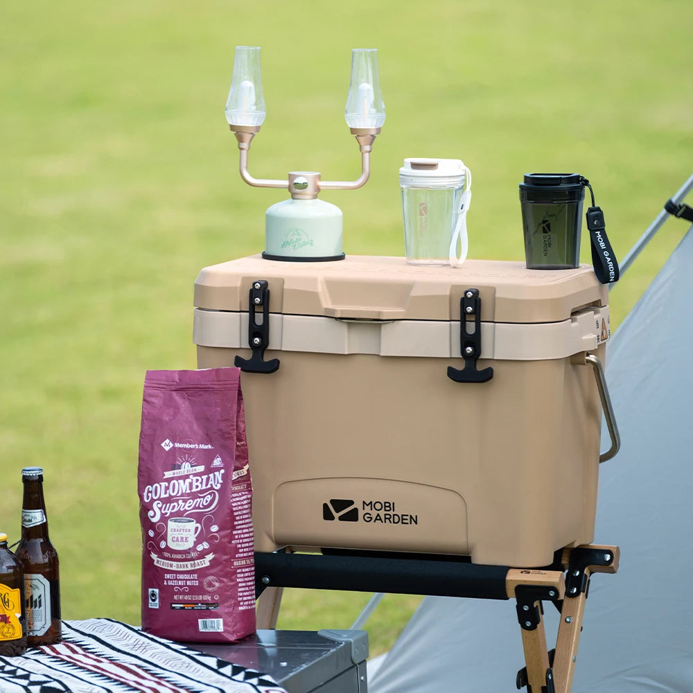 Camping Ice Box 25L Portable Large Capacity Car Refrigerator Food Barbecue Cold Storage Outdoor