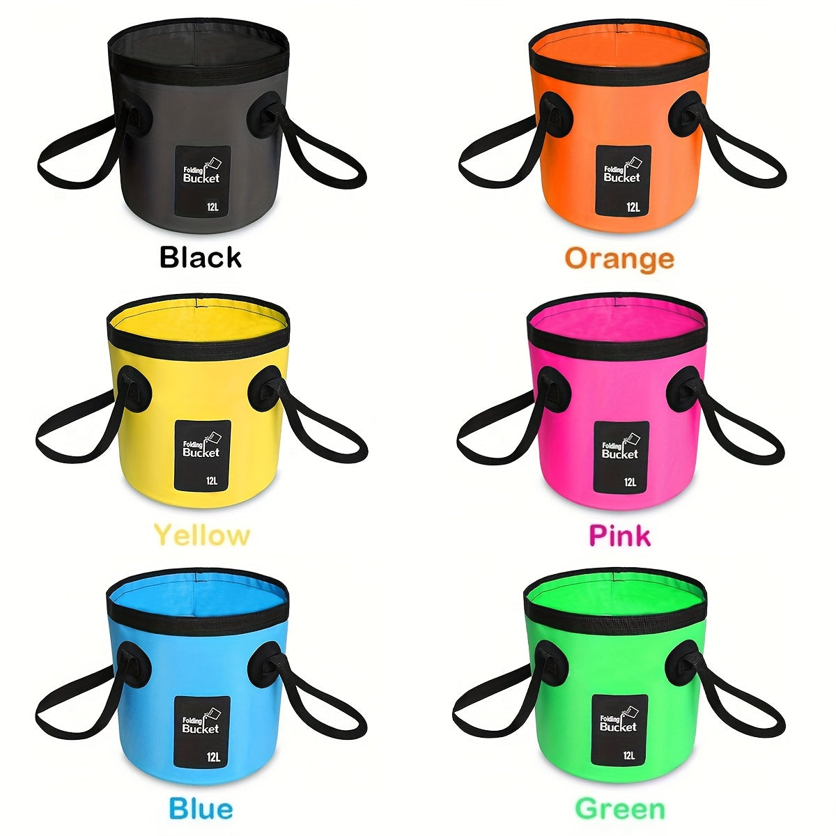 Portable Foldable Water Bucket - Perfect for fishing & Camping!!