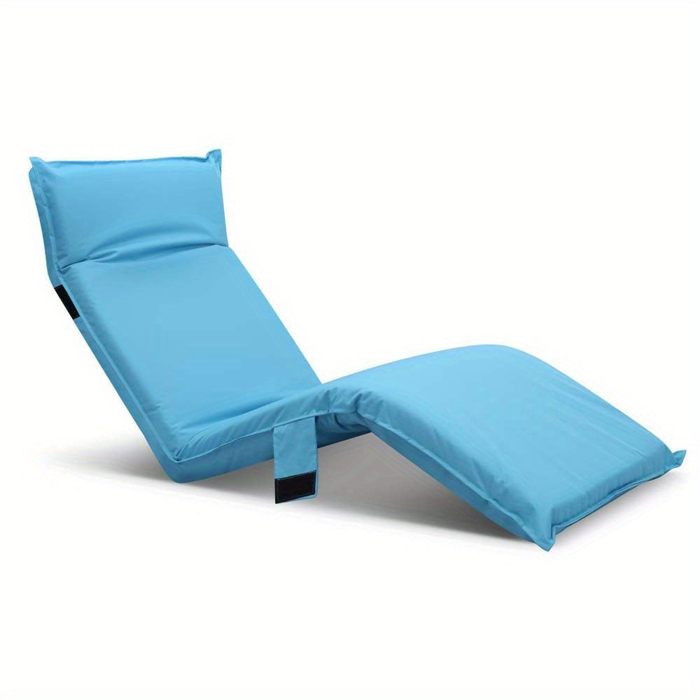 Portable Folding Lounge Sofa Bed Chair -  Adjustable Lightweight Outdoor Camping, Beach, Pool
