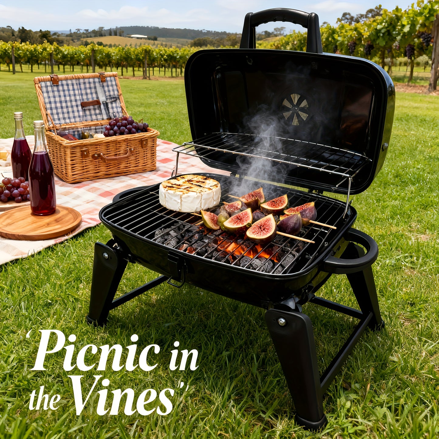 Compact Portable Charcoal BBQ Grill