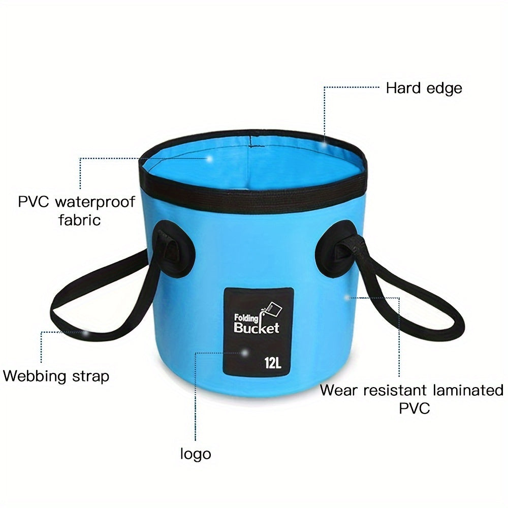 Portable Foldable Water Bucket - Perfect for fishing & Camping!!