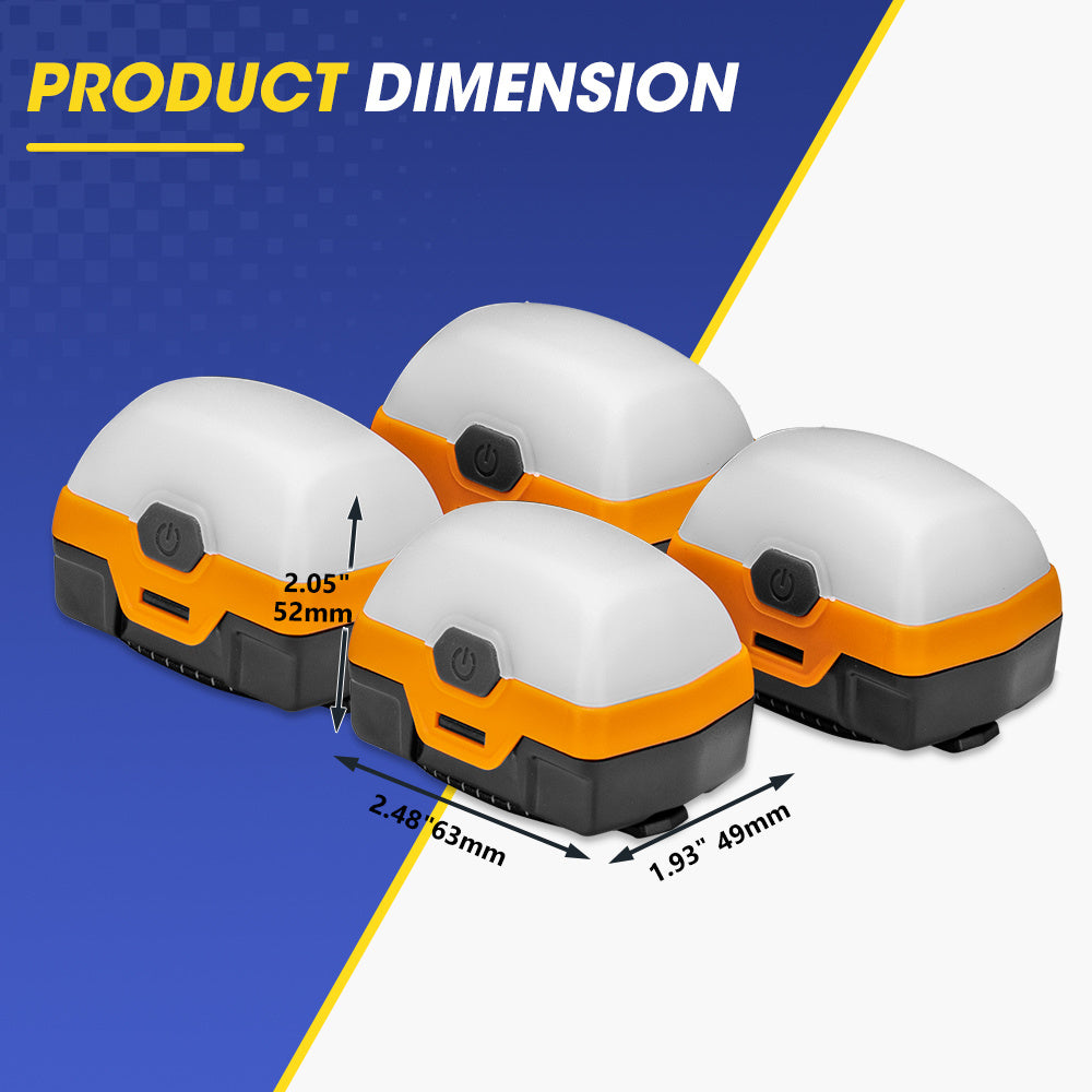 4pcs Portable Camping Lantern - Compact Outdoor Camping light