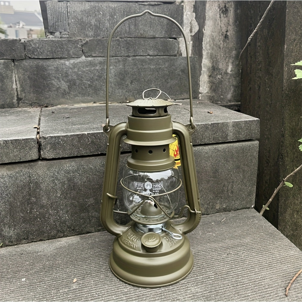 2 X Retro Outdoor Fuel Lamps - Matte Metal Finish - Add nostalgia to your Camping trip