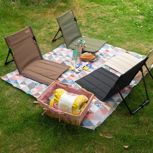 Ultra-Light Folding Chair for Camping, Beach, and Road Trips - Durable Aluminum Alloy, Portable and Comfortable，Fishing Chair