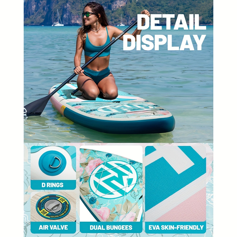 Waterproof Inflatable Paddle Sup Board 11'x34''x6''