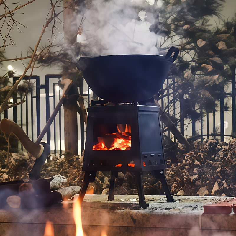 Outdoor Camping Folding Portable Firewood Stove