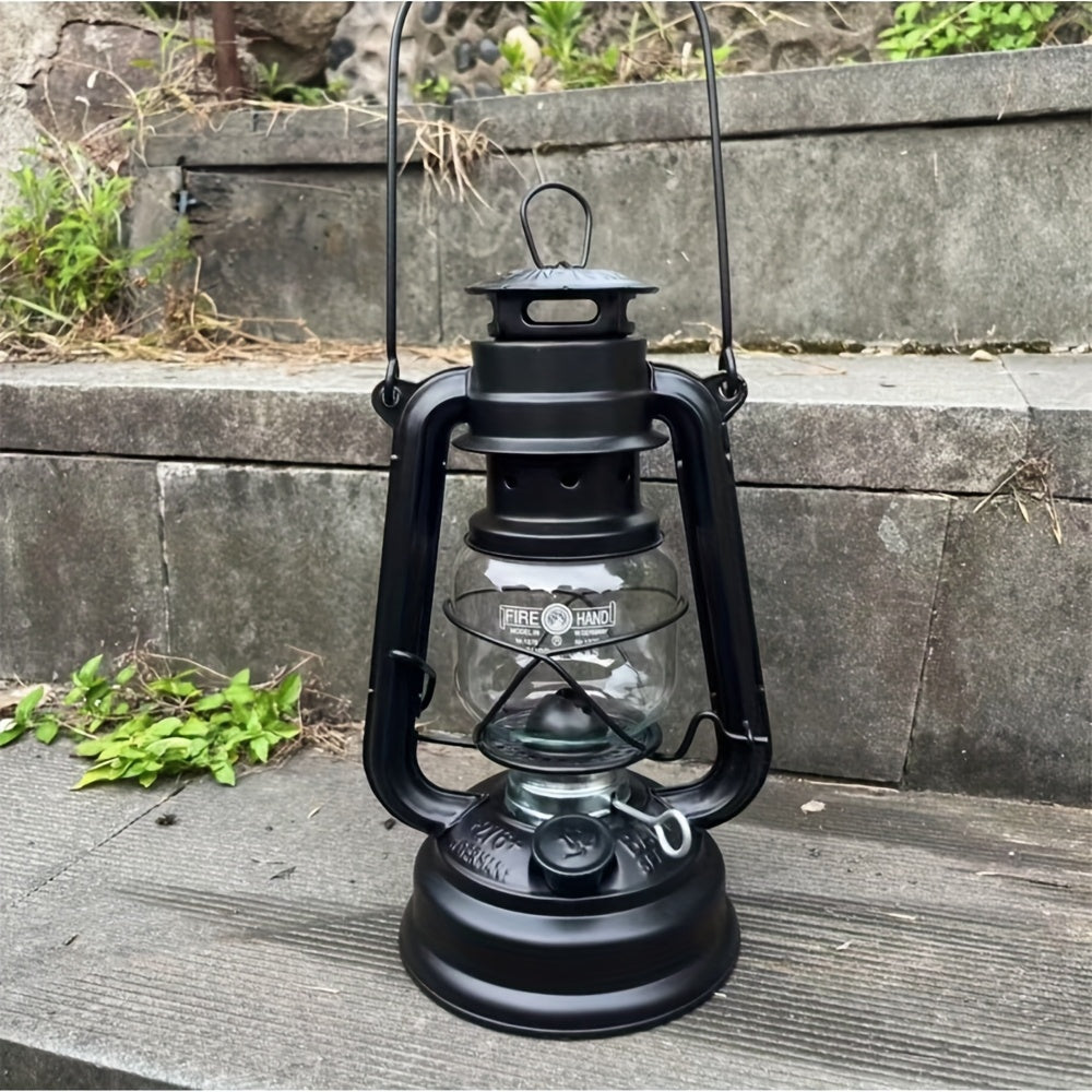 2 X Retro Outdoor Fuel Lamps - Matte Metal Finish - Add nostalgia to your Camping trip
