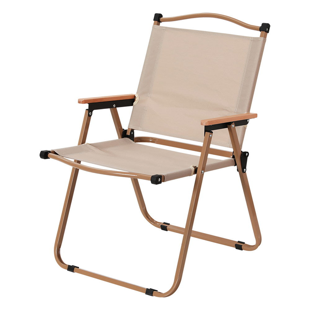 Steel Outdoor Folding Chair with 900D Oxford Fabric & Sturdy Alloy Frame - Lightweight!