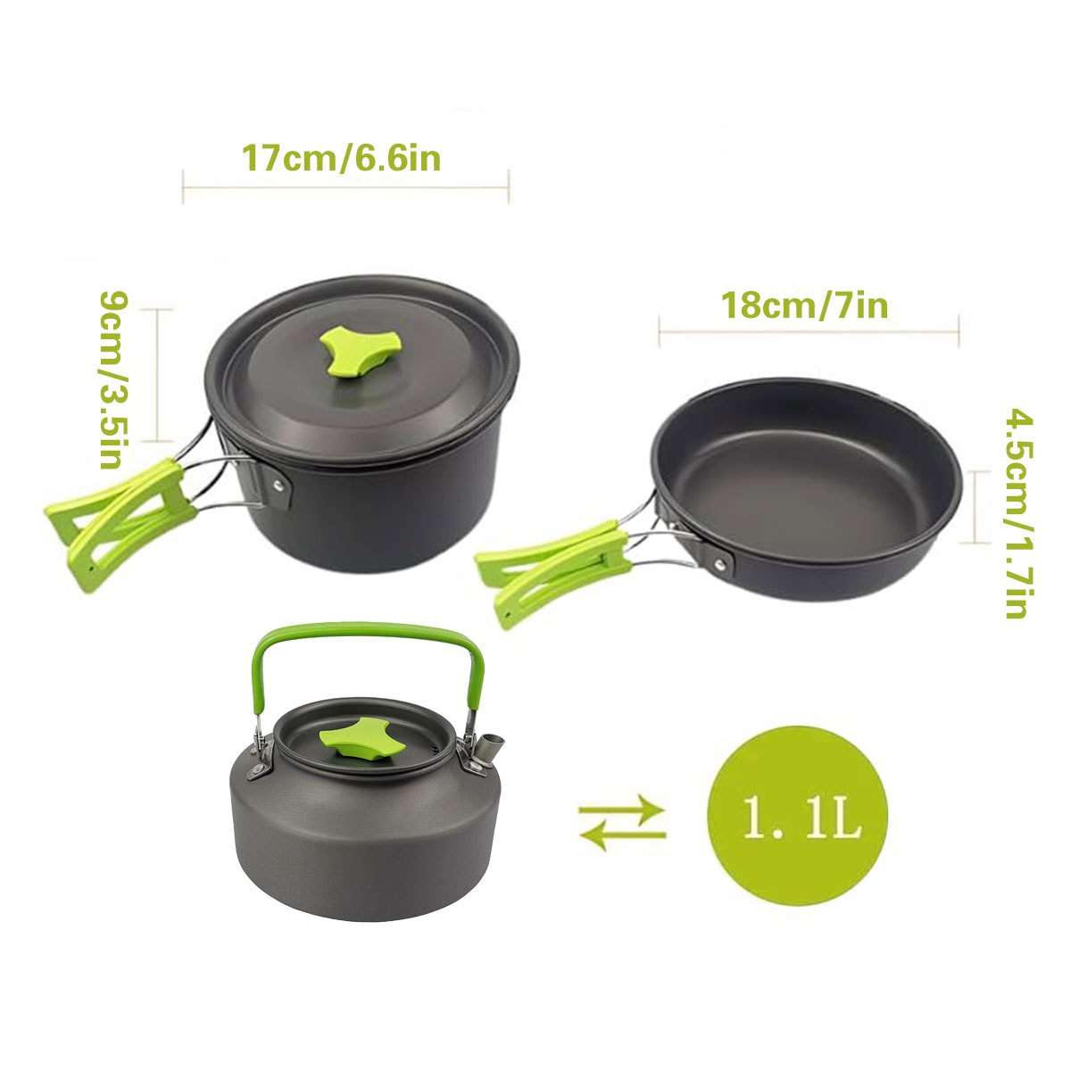 Portable Cookware | 304 Stainless Steel, Foldable and Stackable