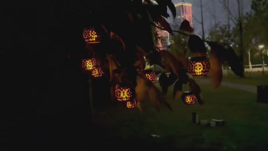 4pcs Solar LED Flame Pendant Lights - Glam your camping trip!!