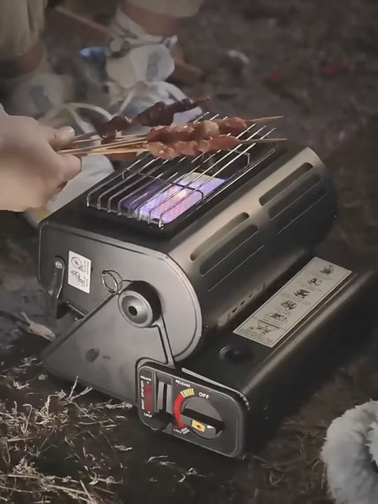 Portable Gas Camping Stove, Outdoor Picnic BBQ Stove Heater