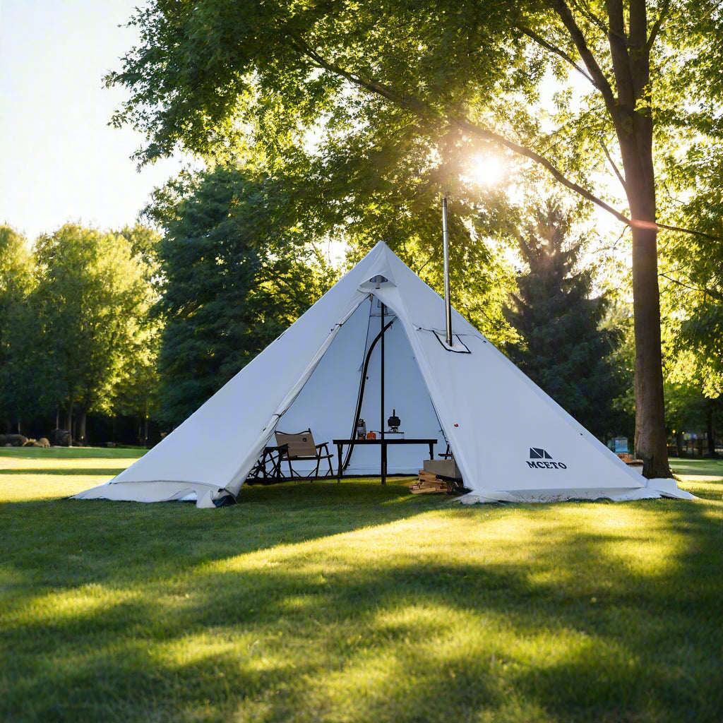 5-8 People Teepee Tent with Stove Jack 500PRO with Chimney provision